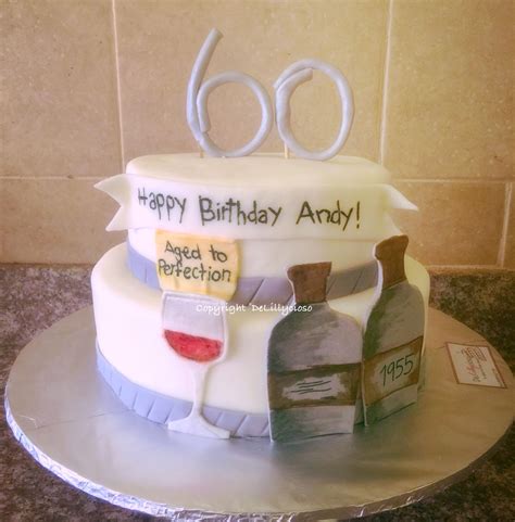 Aged To Perfection Wine Lover 60th Birthday Cake 60th Birthday