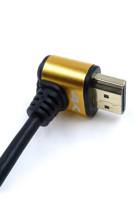 Cable Hdmi De Metros Slim Delgado Conector Tipo L Ultra Hd K