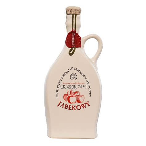 Miód pitny dwójniak Jabłkowy 16 750 ml butelka ceramiczna