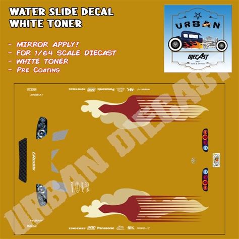 Hot Wheels Decal White Toner Supra FnF Slapjack Shopee Singapore