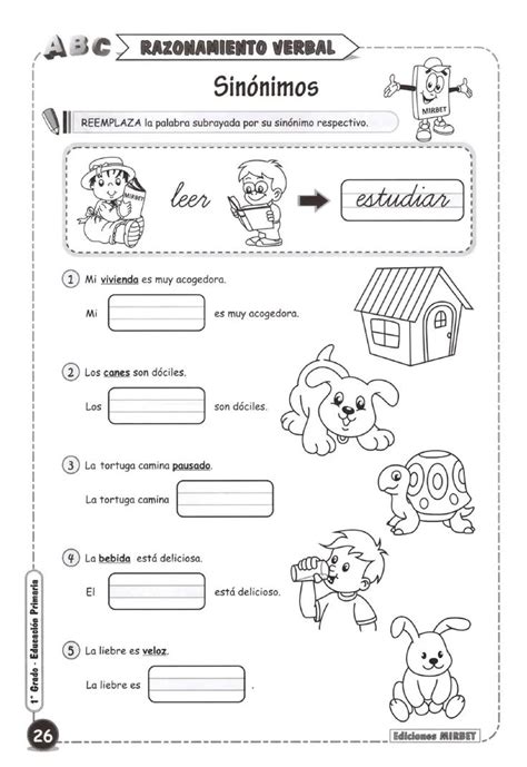 Razonamiento Verbal Er Grado Pdf Spanish Language Grade Primer