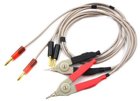 Chiloskit Lcr Meter Test Leads Lead Clip Cable Terminal Kelvin Probe