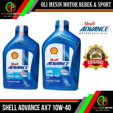 Jual Oli Mesin Motor Bebek Sport Shell Advance Ax T Original