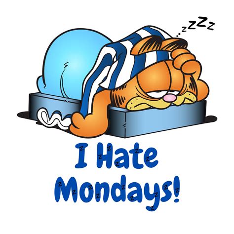 Garfield Png Clipart Garfield Png Design I Hate Mondays Etsy Australia