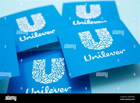 London Uk August 2022 Unilever Company Logo Unilever Is A