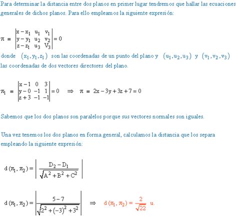 Problemas Resueltos De Distancias En El Espacio Hallar La Distancia