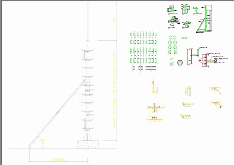 Telecom Antenas Exterior En Autocad Cad Kb Bibliocad