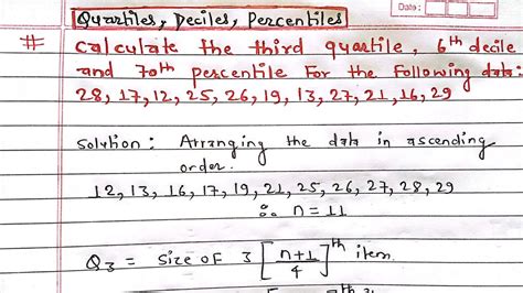 Quartiles Deciles And Percentiles In Statistics Quartiles