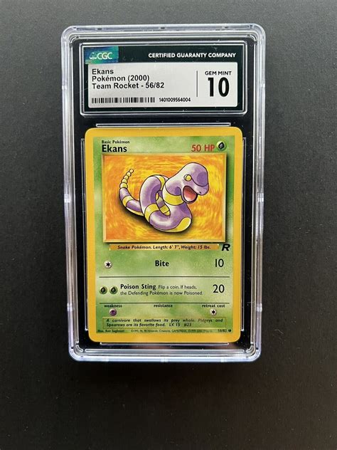 Pokémon TCG Ekans Team Rocket 56 82 Regular Unlimited Common for sale