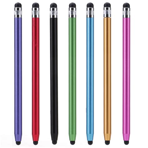 Multifunction Dual Heads Ends Round Capacitive Touch Screen Drawing Pen