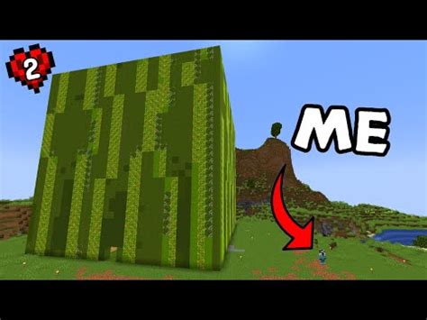 I Built The World S Biggest Melon For Wadzee In Hardcore Minecraft 2 YouTube
