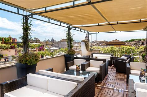 The Gorgeous Rooftop Bar At Hotel Indigo Rome St George An