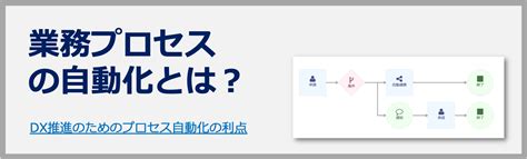 業務プロセスの自動化とは？dx推進のためのプロセス自動化の利点