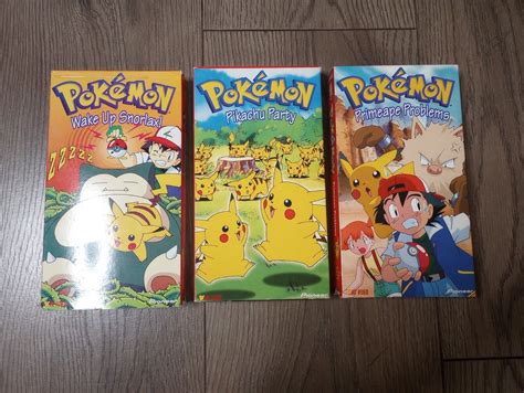 Pokemon Pikachu Party Wake Up Snorlax Primeape Problems Vhs