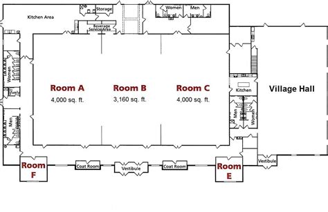 Floor Plan Options - Mt. Zion Convention Center