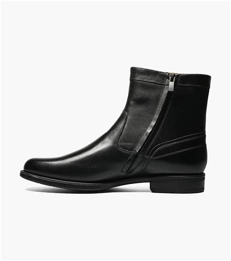 Midtown Plain Toe Zipper Boot Mens Dress Shoes