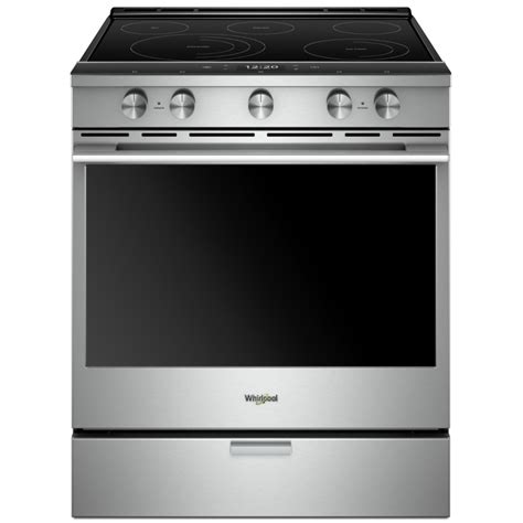 Whirlpool YWEEA25H0HZ Slide In Electric Range With True European ...