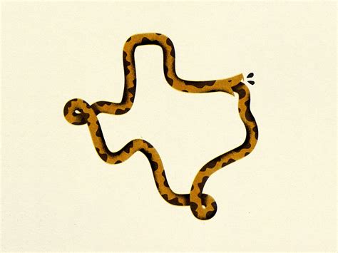 Texas Hoop Snake by T.B. Sullivan on Dribbble