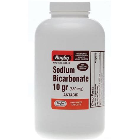 Rugby Sodium Bicarbonate Tablets 650mg