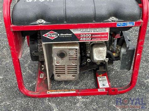 Briggs And Stratton Elite 3500 Watt Generator Royal Auction Group