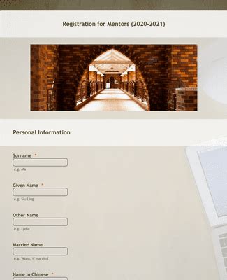 Mentors Mentorship Registration Form Template Jotform