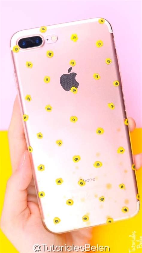 Como Decorar La Funda De Tu Celular Pintando Flores DIY Flowers Phone