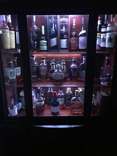 Just Added Some Leds To The Cabinet And A Few More Bottles Rwhiskyporn