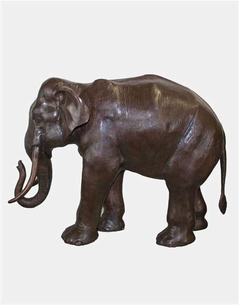 Afrikanischer Elefant Bronzestatue Brontique