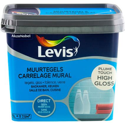 Peinture Levis Carrelage Mural High Gloss Plume Touch Ml