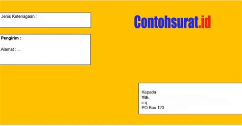 Contoh Menulis Surat Di Amplop Delinewstv