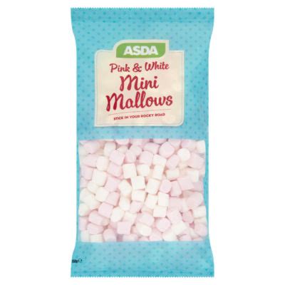 Asda Pink White Mini Marshmallows Hellosupermarket