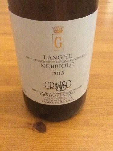 Grasso Fratelli Langhe Nebbiolo Vivino Us