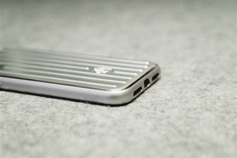 RIMOWA Aluminium Groove iPhone Case Closer Look | Hypebeast