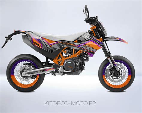 Kit déco KTM 690 SMCR 2012 2018 Factory Orange Boutique Kit Déco Moto