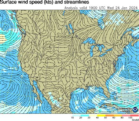 Surface Winds - Turbulence Forecast