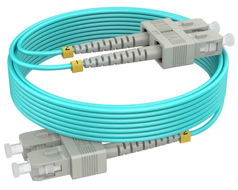 SC SC 5mtr OM4 Fiber Patch Cords Duplex LSZH 2 0mm Diameter