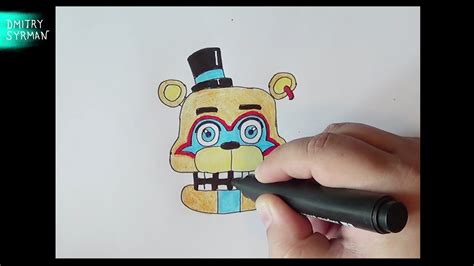 How To Draw Glamrock Freddy Fnaf