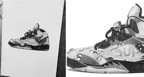 30 Hyper-Realistic Drawings Of Sneakers That Might Make You Think They ...