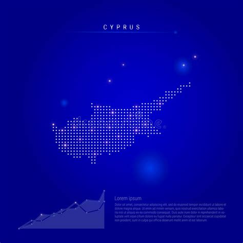 Infographics Of Cyprus Map Individual Regions Stock Vector