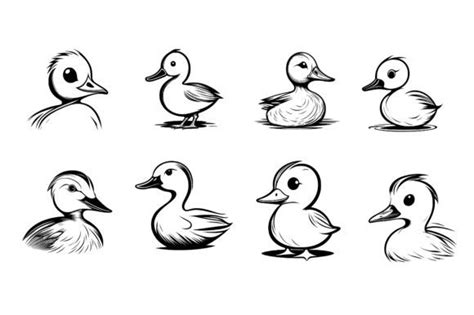 Duck Vector Illustration Silhouette Graphic by Creative Designs ...