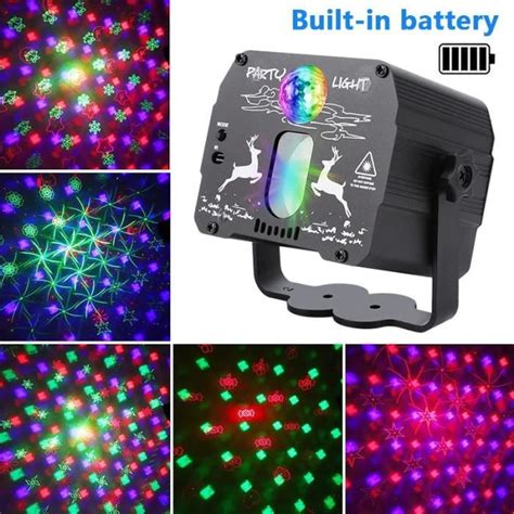 Batterie neuve intégrée Mini lumière Disco rvb DJ LED Laser