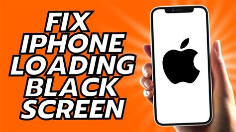 How To Fix Iphone Loading Black Screen Youtube