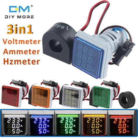 Diymore In Ac V Digital Voltmeter Ammeter Hz Hertz Frequency