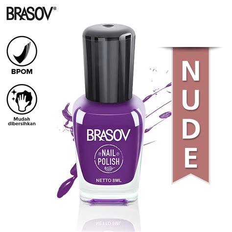 Jual BRASOV Kutek Cat Kuku Nude 8 ML BPOM Nail Polish Kutex Kuteks XX