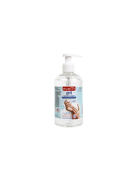 Flacon avec pompe de 300ml de Gel Hydroalcoolique Français Purity