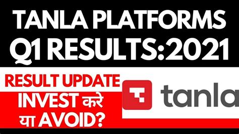 Tanla Platform Quarter 1 Results Tanla Platform Breaking News Tanla