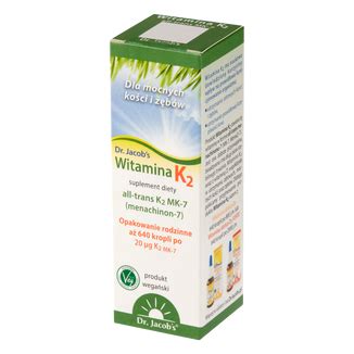 Dr Jacob S Witamina K2 MK 7 Krople 20 Ml Cena Gemini