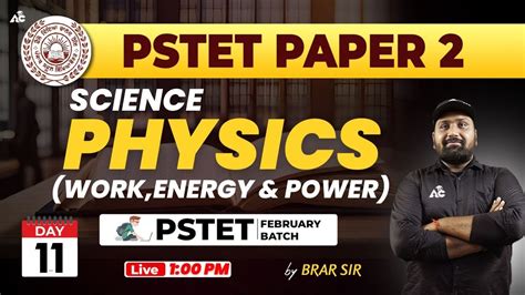 Pstet Science Preparation Pstet Paper Physics Day By