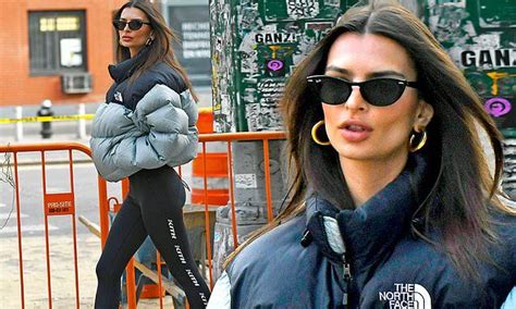 Emily Ratajkowski Is Seen In A Puffy Jacket As She Runs Errands In Nyc