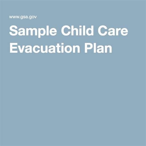 Daycare Evacuation Plan Sample At Doris Lee Blog